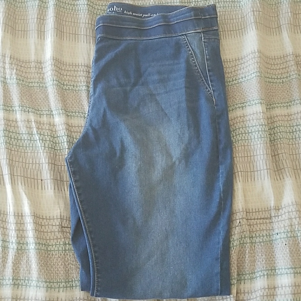 New York & Company Soho Jeans High Waist Pull On